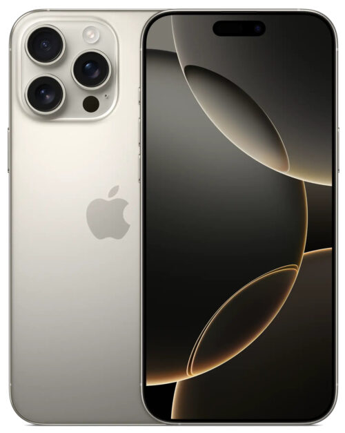 Смартфон Apple iPhone 16 Pro Max 256 ГБ MYXQ3CH/A «Натуральный титан» (nanoSIM+nanoSIM, без RuStore)