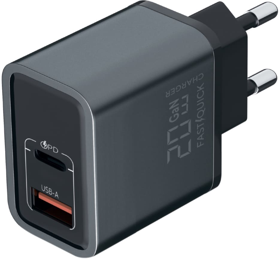 Зарядное устройство Red Line Pro XC-2 USB/USB-C 20 Вт Серое
