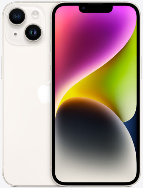 iPhone 14 128 ГБ MPUR3HN/A «Сияющая звезда» (nanoSIM+eSIM, без RuStore)