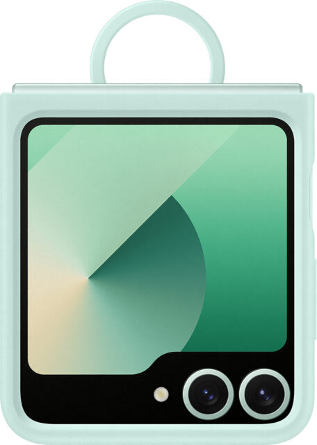 Клип-кейс Samsung Silicone для Galaxy Z Flip7 FE/Z Flip6 Мятный