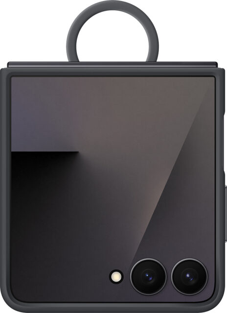 Клип-кейс Samsung Ring(Silicone) Z Flip7 Чёрный