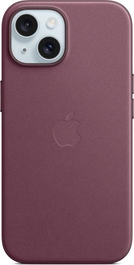 Клип-кейс Apple FineWoven с MagSafe для Apple iPhone 15 Бордовый