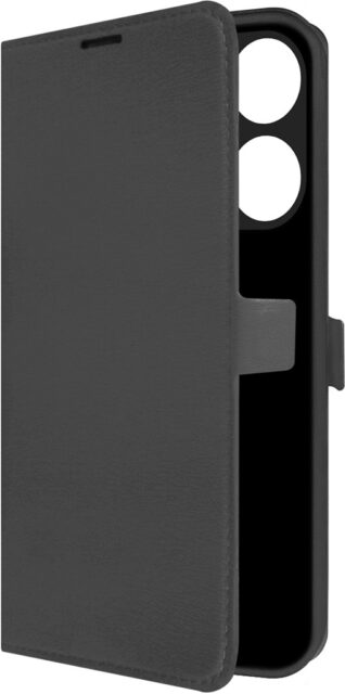 Чехол-книжка Krutoff Eco для TECNO Pop 7/7 Pro/Spark Go (2023) Чёрный