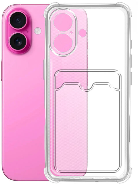 Клип-кейс BoraSCO Bumper для Apple iPhone 16 Прозрачный