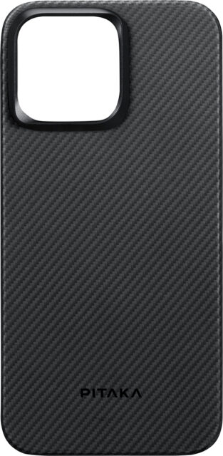 Клип-кейс Pitaka MagEZ4 для Apple iPhone 15 Plus узкое плетение Чёрный