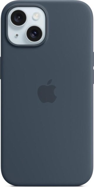 Клип-кейс Apple Silicone с MagSafe для Apple iPhone 15 Plus Тёмно-синий