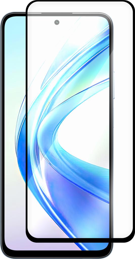 Защитное стекло Krutoff Premium для HONOR X7b с чёрной рамкой
