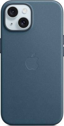Клип-кейс Apple FineWoven с MagSafe для Apple iPhone 15 «Тихоокеанский Синий»