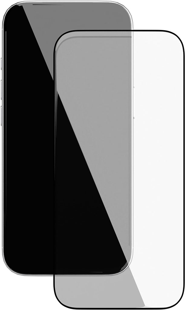 Защитное стекло VLP Easy Box для Apple iPhone 17 Pro с чёрной рамкой