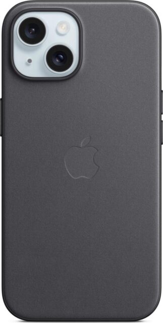 Клип-кейс Apple FineWoven с MagSafe для Apple iPhone 15 Plus Чёрный