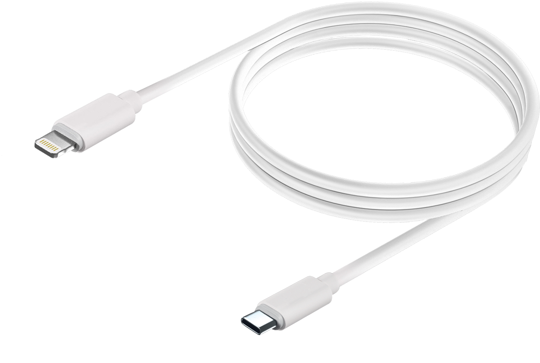Кабель BoraSCO USB-C / Apple Lightning 1 м Белый