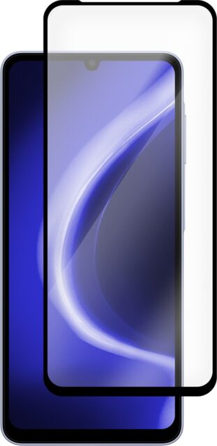 Защитное стекло Krutoff Premium для Samsung Galaxy A07 с чёрной рамкой