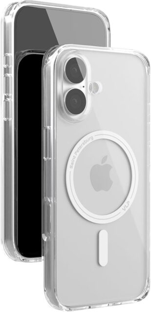 Клип-кейс VLP Diamondс MagSafe для Apple iPhone 17 Прозрачный