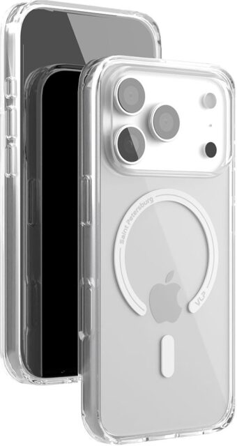 Клип-кейс VLP Diamondс MagSafe для Apple iPhone 17 Pro Прозрачный