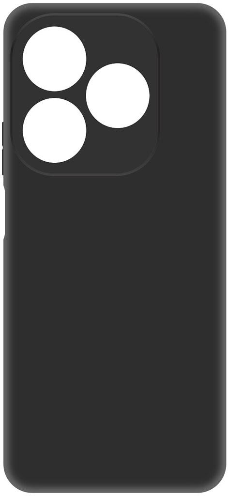 Клип-кейс Krutoff Soft для TECNO Spark 20/20C Чёрный