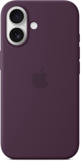 Клип-кейс Apple Silicone с MagSafe для Apple iPhone 16 Сливовый