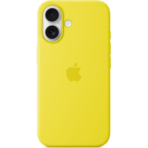 Клип-кейс Apple Silicone с MagSafe для Apple iPhone 16 Жёлтый
