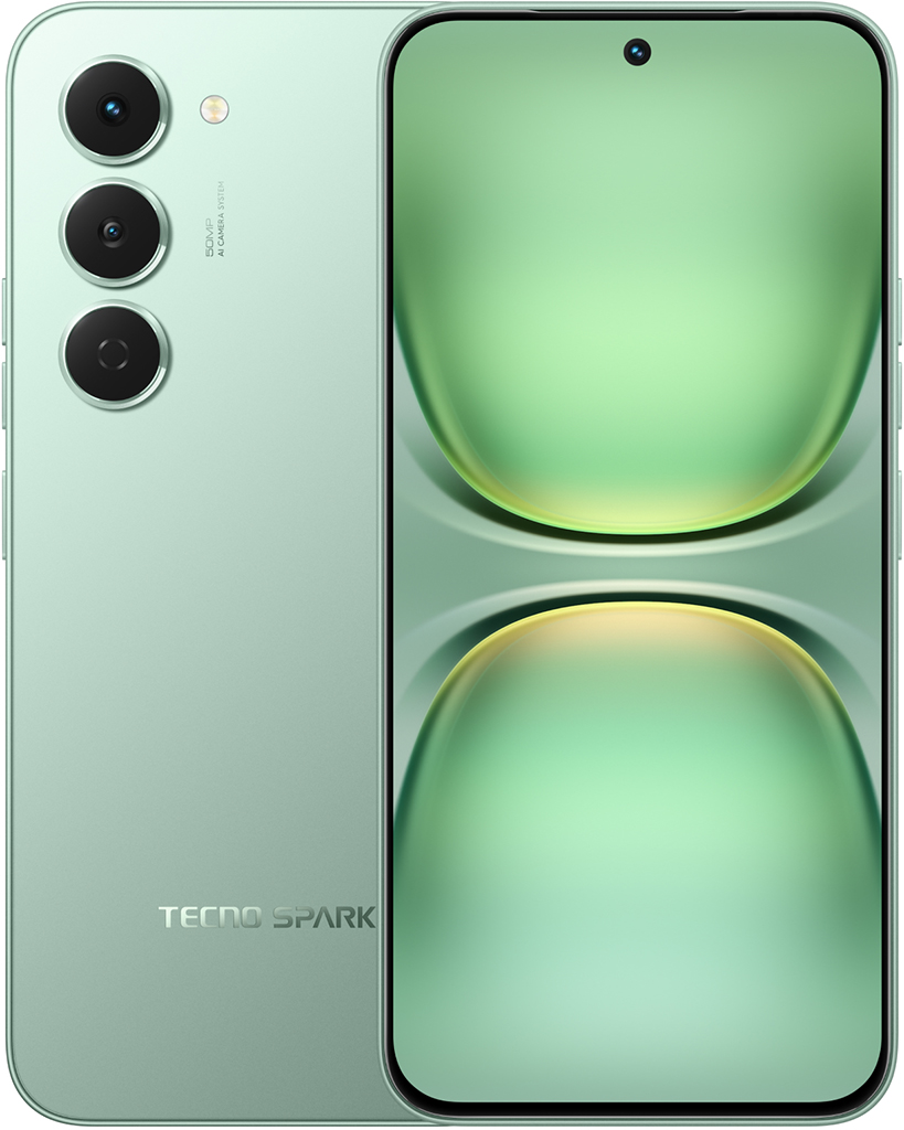 Смартфон TECNO Spark 40 Pro 8/128 ГБ «Бамбуковый зелёный»