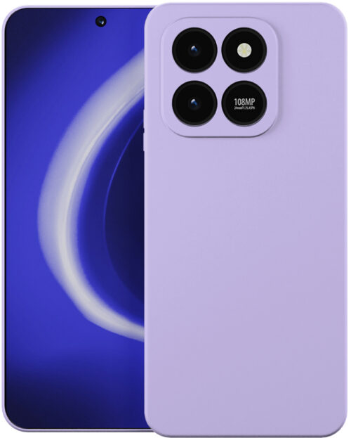 Клип-кейс Krutoff Silicone для HONOR X7d Фиолетовый