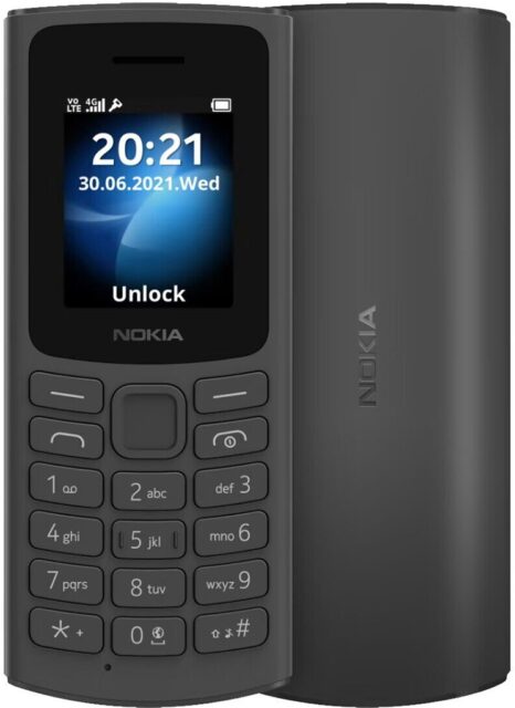 Мобильный телефон Nokia 105 TA-1557 Чёрный