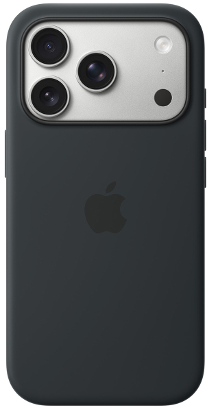 Клип-кейс Apple Silicone с MagSafe для Apple iPhone 17 Pro Max Чёрный