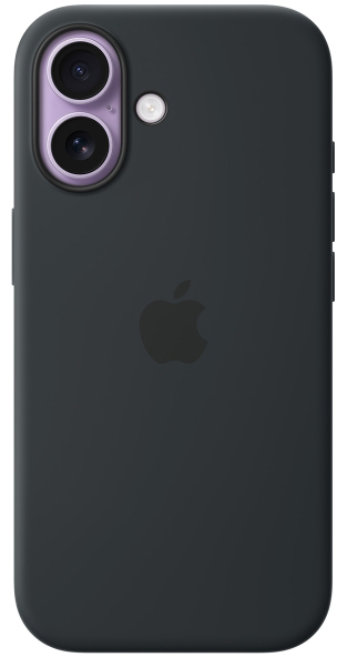 Клип-кейс Apple Silicone с MagSafe для Apple iPhone 17 Чёрный