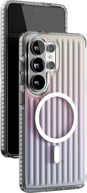 Клип-кейс VLP Pulseс MagSafe для Samsung Galaxy S26 Ultra Золотисто-розовый