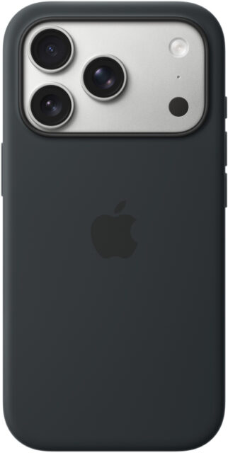 Клип-кейс Apple Silicone с MagSafe для Apple iPhone 17 Pro Чёрный
