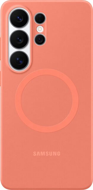 Клип-кейс Samsung Silicone Magnet для Galaxy S26 Ultra Коралловый