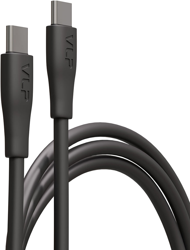 Кабель VLP Lite Color Line USB-C / USB-С 1 м 3 А Чёрный