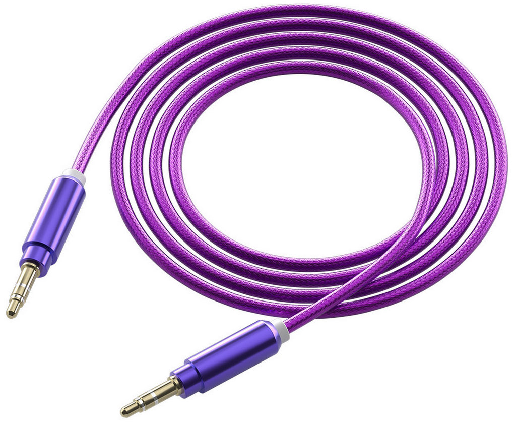 Кабель Red Line NylSound mini-jack / mini-jack 1 м Фиолетовый
