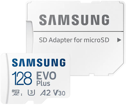 Карта памяти Samsung Evo Plus microSDXC U3 Class 10 128GB с адаптером MB-MC128SA/CN