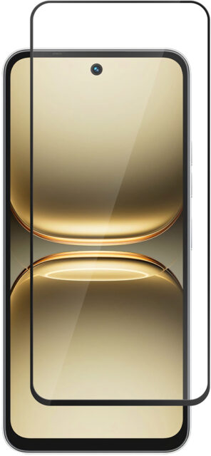 Защитное стекло BoraSCO для TECNO Spark 40C с чёрной рамкой