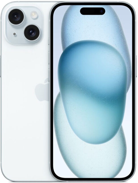Смартфон Apple iPhone 15 128 ГБ MTLG3CH/A Голубой (nanoSIM+nanoSIM, без RuStore)