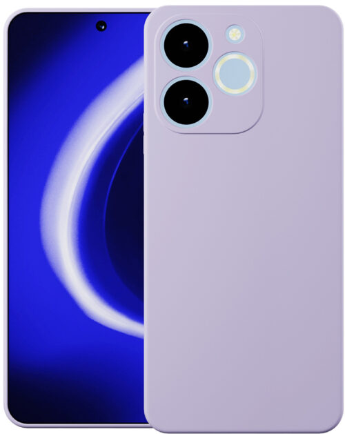 Клип-кейс Krutoff Silicone для realme Note 70 Фиолетовый